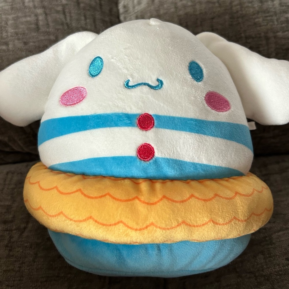 Sanrio Cinnamoroll Plush with Soft Blue and White